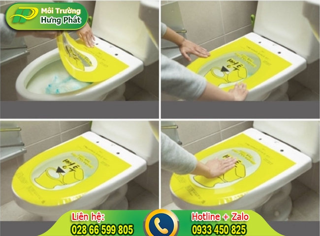 Các bước thực hiện thông cầu bằng băng dính