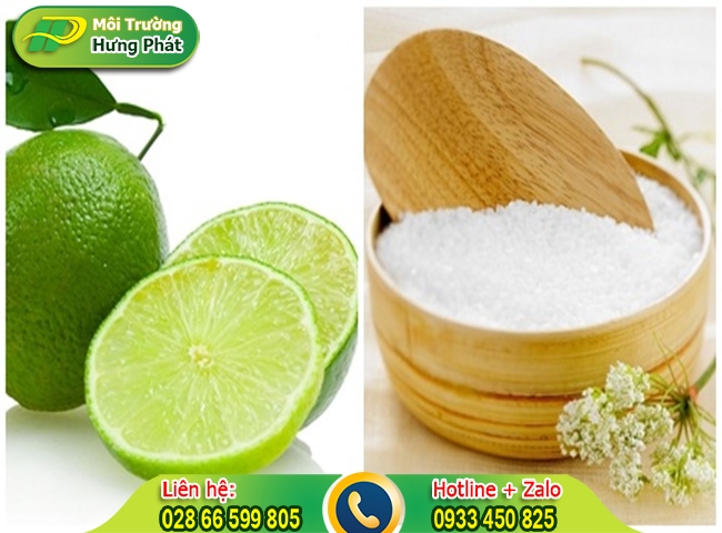 Mẹo l&agrave;m sạch bằng chanh v&agrave; bột giặt