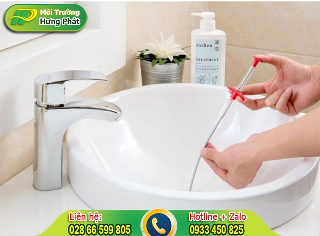 Thông bồn rửa chén quận Bình Thạnh Hưng Phát giá 100k, Bảo Hành 3 năm