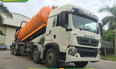 Cho thuê xe bồn chở bùn vi sinh uy tín - LH: 0933 450 825