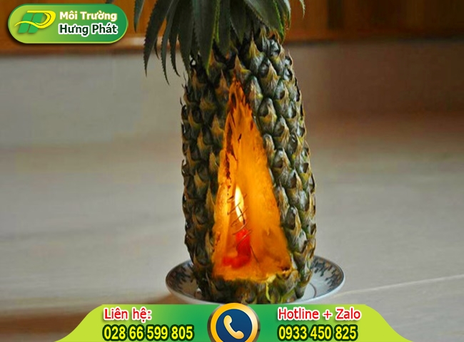 C&aacute;ch l&agrave;m nến dứa để khử m&ugrave;i nh&agrave; vệ sinh