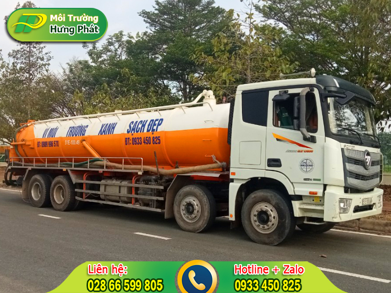 Dịch vụ rút hầm cầu Quận 12 bảo hành đến 36 tháng