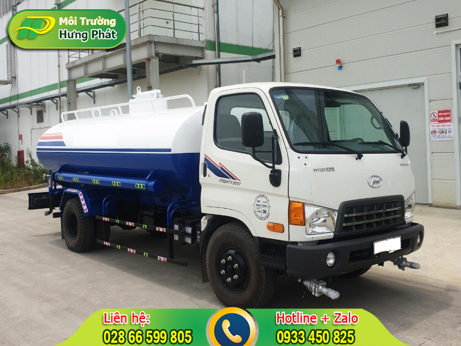 Cho thu&ecirc; xe bồn vận chuyển nước tưới c&acirc;y