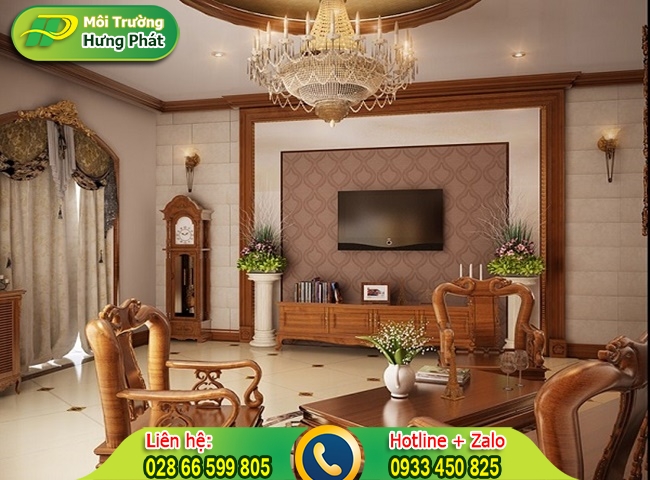 Đồ d&ugrave;ng bằng gỗ trong ph&ograve;ng kh&aacute;ch