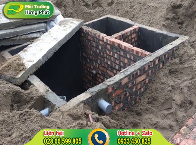Bể phốt nên xây tường bao nhiêu là chuẩn