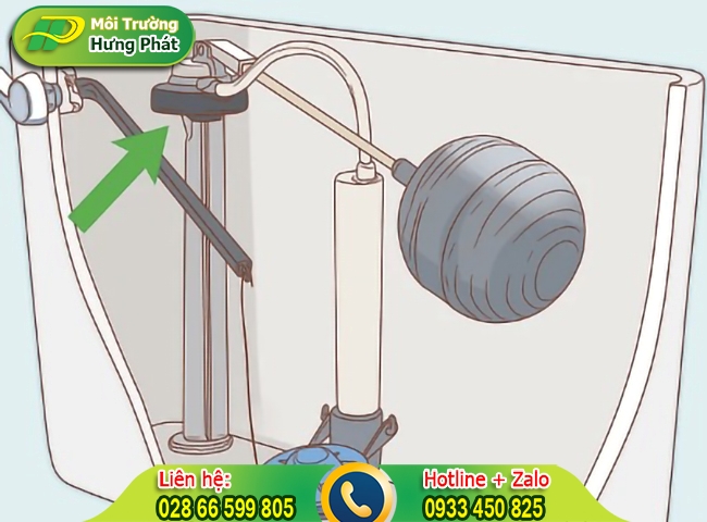 Nguy&ecirc;n nh&acirc;n khiến phao bồn cầu kh&ocirc;ng tự ngắt nước