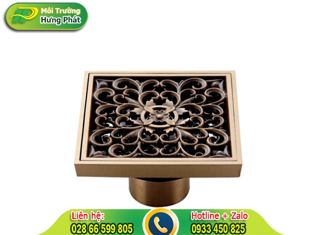 Phễu tho&aacute;t s&agrave;n được l&agrave;m với chất liệu bằng đồng