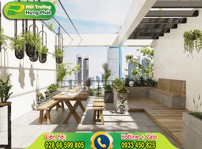 Phễu thu nước được lắp đặt ngo&agrave;i s&acirc;n thượng