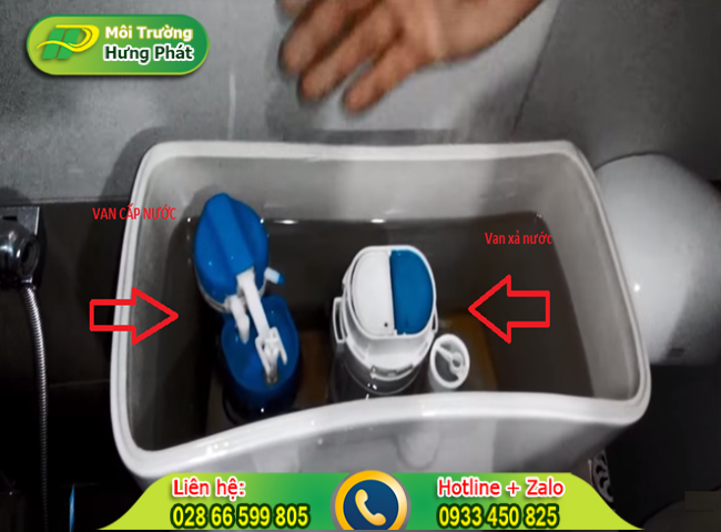 Bồn cầu bị rỉ nước do van cấp nước