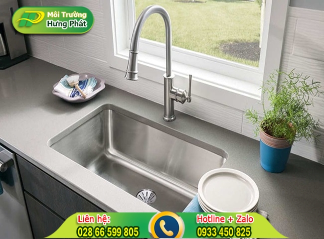 Lưu &yacute; để bồn rửa ch&eacute;n kh&ocirc;ng bị tắc nghẽn