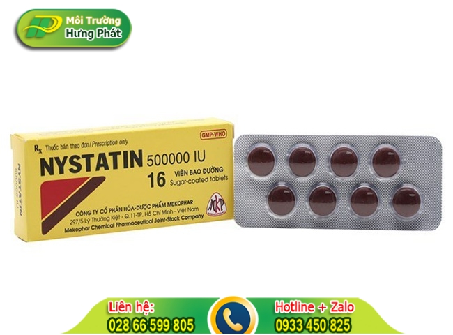 L&agrave;m sạch vết bẩn với Nystatin