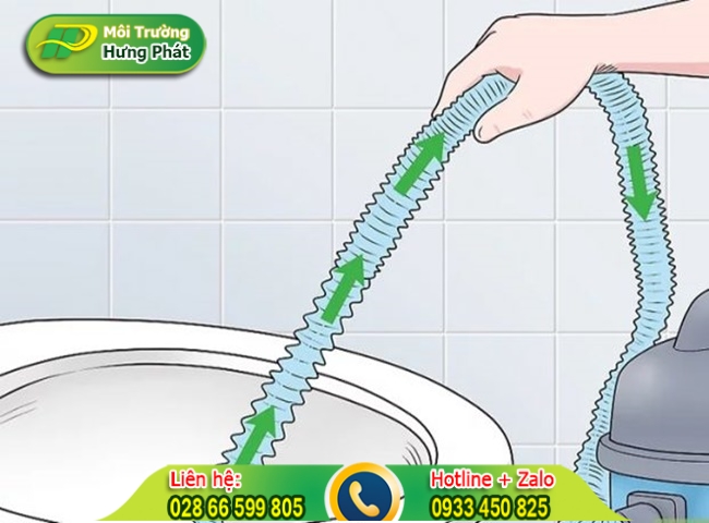 Giải quyết tắc nghẹt bằng máy hút bụi