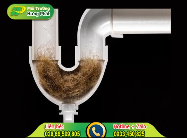 Tắc nghẹt ống thoát nước