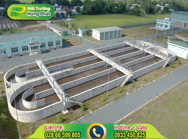 Mương oxy h&oacute;a xử l&yacute; nước thải