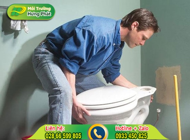 Khắc phục bồn cầu xả nước yếu