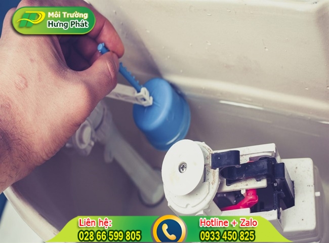Khắc phục bồn cầu xả nước yếu