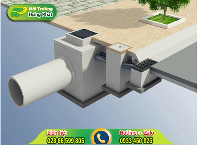 Khoảng c&aacute;ch giữa c&aacute;c hố ga tho&aacute;t nước mưa