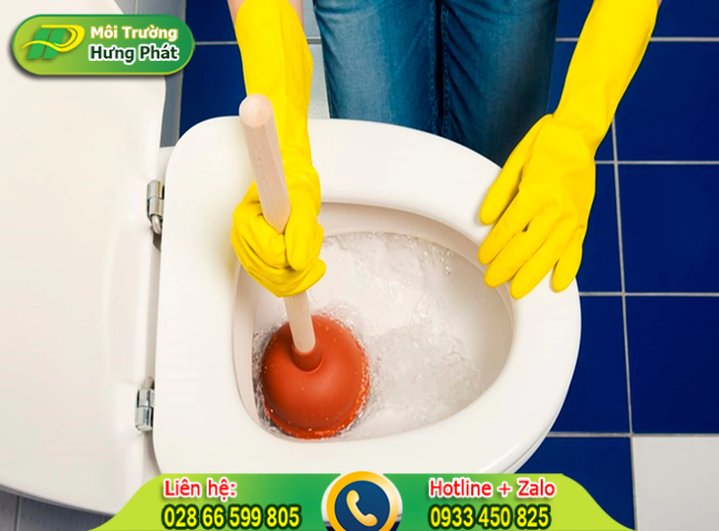 Quy tr&igrave;nh th&ocirc;ng tắc bồn cầu bằng pittong