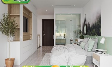 Thiết kế phòng ngủ có nhà vệ sinh hiện đại 2021