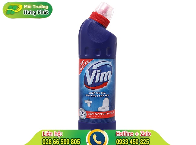 Tẩy vết ố v&agrave;ng bồn cầu bằng VIM