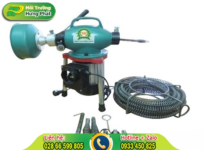 Dịch vụ thông cống nghẹt bằng máy lò xo chuyên nghiệp