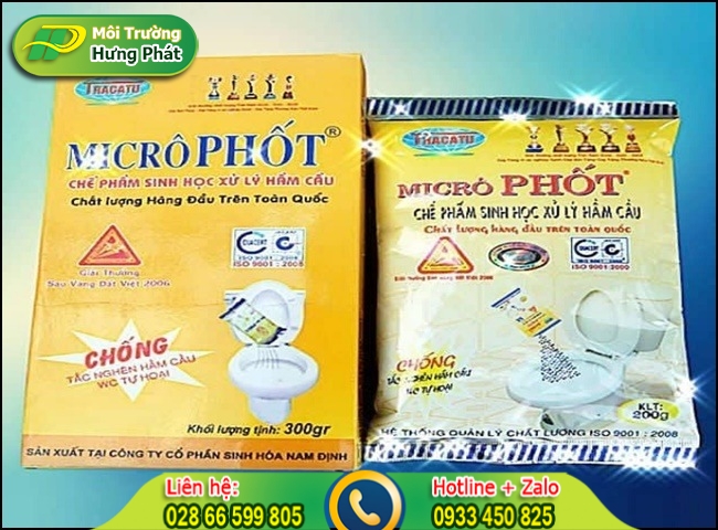 Men vi sinh xử l&yacute; bể phốt Microphot