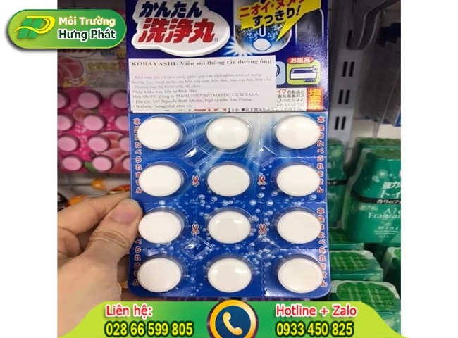 Viên nén thông tắc có giá thành khá rẻ trên thị trường