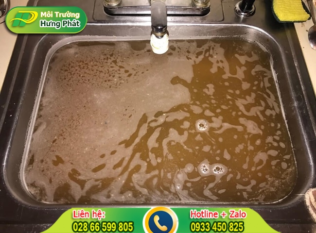 Viên sủi thông tắc đánh tan chất thải thực phẩm bám vào thành cống